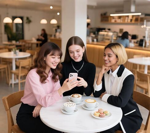 ماكينة رسم القهوة لاتيه EB-FC1 طابعة قهوة مخصصة للطعام طباعة صور متعددة الألوان، طابعة كعكة تزيين شخصية DIY لحانات المقاهي، صندوق فانسي بوكس ​​ملون - أسود in Kuwait