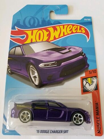 Hot Wheels 2018 Muscle Mania 3/10 - '15 Dodge Charger SRT (Purple) in Saudi Arabia