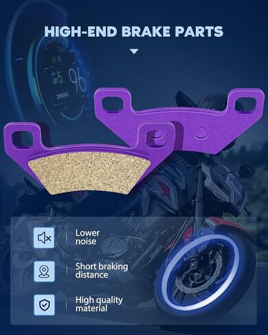 مكابح ECCPP مناسبة لقطط القطب الشمالي 300 366 400 450 500 4x4 Prowler XT 550 650 XTX 700 EFI 750 XTZ 1000، FA395 الأمامية والخلفية 3 مجموعة من وسادات الفرامل in Saudi Arabia