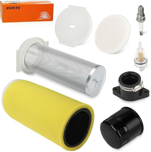 For Yamaha Kodiak 400 YFM400 2000-2002 Air Filter + Cage Guide End Cap Kit & Intake Manifold W/Oil Filter 5GH-14458-01-00 in Saudi Arabia