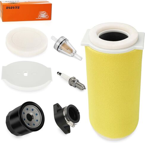 For Yamaha Kodiak 400 YFM400 2000-2002 Air Filter + Cage Guide End Cap Kit & Intake Manifold W/Oil Filter 5GH-14458-01-00 in Saudi Arabia