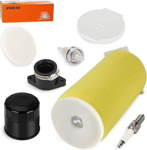 For Yamaha Kodiak 400 YFM400 2000-2002 Air Filter + Cage Guide End Cap Kit & Intake Manifold W/Oil Filter 5GH-14458-01-00 in Saudi Arabia