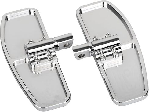 Chrome Motorcycle Diamond Passenger Floorboards Rear Footboards Foot Rest Pegs for Harley Touring Road King Electra Street Glide Heritage Softail Fat Boy in Saudi Arabia