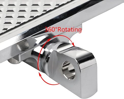 Chrome Motorcycle Diamond Passenger Floorboards Rear Footboards Foot Rest Pegs for Harley Touring Road King Electra Street Glide Heritage Softail Fat Boy in Saudi Arabia