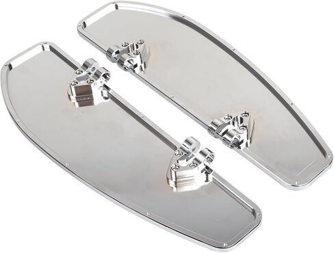 Chrome Motorcycle Diamond Passenger Floorboards Rear Footboards Foot Rest Pegs for Harley Touring Road King Electra Street Glide Heritage Softail Fat Boy in Saudi Arabia