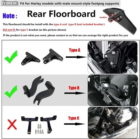 Chrome Motorcycle Diamond Passenger Floorboards Rear Footboards Foot Rest Pegs for Harley Touring Road King Electra Street Glide Heritage Softail Fat Boy in Saudi Arabia