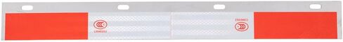 Mytee Products Semi Truck Mud Flap & Hanger Kit – 2PK 24"x30" Black Striped Rubber Mud Flaps and 2PK 24"x3" Heavy-Duty Aluminum Hanger Plates with Red & White Reflective Tape in Saudi Arabia