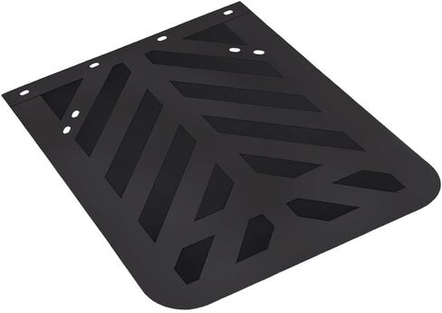 Mytee Products Semi Truck Mud Flap & Hanger Kit – 2PK 24"x30" Black Striped Rubber Mud Flaps and 2PK 24"x3" Heavy-Duty Aluminum Hanger Plates with Red & White Reflective Tape in Saudi Arabia