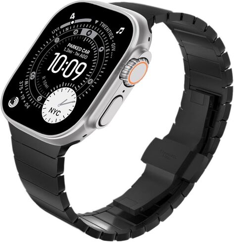 [موصى به من قبل NYT Wirecutter] سوار من الفولاذ المقاوم للصدأ متوافق مع Apple Watch Band Ultra 2/1 49mm Series 9/8/7 45mm/41mm Series SE/SE2022/6/5/4 44mm/40mm Series 3/2/1 42mm/38mm in Kuwait