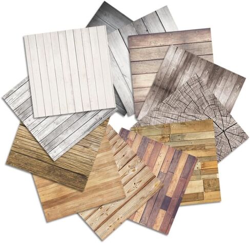 24pcs Wood Scrapbook Paper Pad 6x6, Assorted Pattern Decoupage Cardstock, Single-Sided Vintage Scrapbooking DIY Decorative Cardmaking Supplies in Saudi Arabia