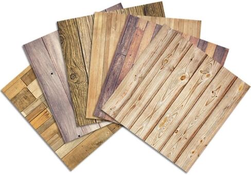 24pcs Wood Scrapbook Paper Pad 6x6, Assorted Pattern Decoupage Cardstock, Single-Sided Vintage Scrapbooking DIY Decorative Cardmaking Supplies in Saudi Arabia