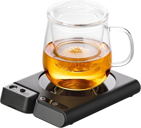 Coffee Warmer, Mug Warmer for Desk 2 Temp Settings Auto Off Coffee Cup Warmer with 1-12H Timer, Smart Coffee Warmer Candle Warmer for Warming & Heating Coffee, Beverage, Milk, Tea in Saudi Arabia