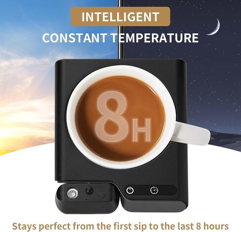 Coffee Warmer, Mug Warmer for Desk 2 Temp Settings Auto Off Coffee Cup Warmer with 1-12H Timer, Smart Coffee Warmer Candle Warmer for Warming & Heating Coffee, Beverage, Milk, Tea in Saudi Arabia