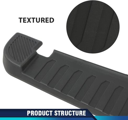PIT66 Rear Bumper Top Step Pad Cover w/Tow & Park Aid Compatible with Ford F150 2015-2020 w/Trailer Tow Package and Park Aid Sensor Holes HL3Z17B807BB FO1191143 in Saudi Arabia