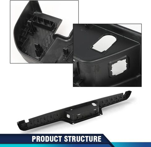 PIT66 Rear Bumper Top Step Pad Cover w/Tow & Park Aid Compatible with Ford F150 2015-2020 w/Trailer Tow Package and Park Aid Sensor Holes HL3Z17B807BB FO1191143 in Saudi Arabia