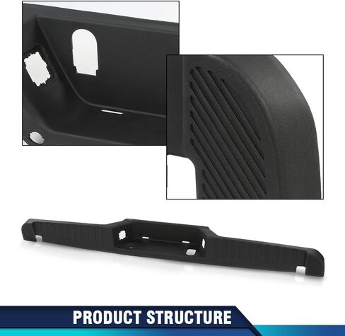 PIT66 Rear Bumper Top Step Pad Cover w/Tow & Park Aid Compatible with Ford F150 2015-2020 w/Trailer Tow Package and Park Aid Sensor Holes HL3Z17B807BB FO1191143 in Saudi Arabia