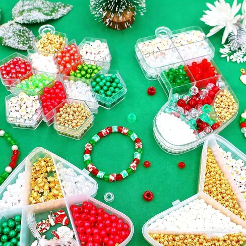 Christmas Bracelet DIY Accessories Material Pack, Set Hand String Bead Accessories Beads in Saudi Arabia