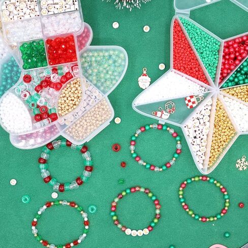 Christmas Bracelet DIY Accessories Material Pack, Set Hand String Bead Accessories Beads in Saudi Arabia