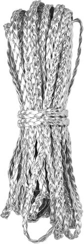 Flat Braided Leather Cord 5mm Braided Cording 5m Gold Leather Craft Strip for Jewelry Making, Necklaces, Bracelets, Belt, 16.4ft in Saudi Arabia