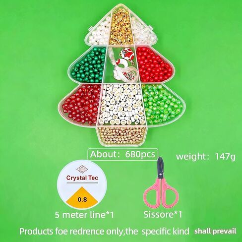 Christmas Bracelet DIY Accessories Material Pack, Set Hand String Bead Accessories Beads in Saudi Arabia