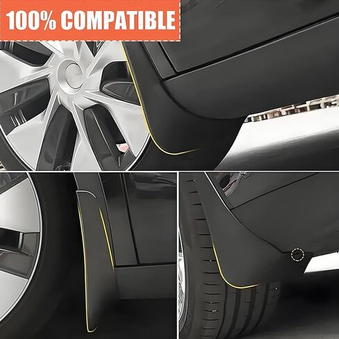 4Pcs Mudguard No Drill Mud Flaps Compatible with Lincoln Aviator 2020-2025 Mudflaps All Weather Protection Car Front and Rear Tire Exterior Splash Guards Accessories with Hardware Acc(Size:2024-2025) in Saudi Arabia