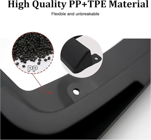 4Pcs Mudguard No Drill Mud Flaps Compatible with Lincoln Aviator 2020-2025 Mudflaps All Weather Protection Car Front and Rear Tire Exterior Splash Guards Accessories with Hardware Acc(Size:2024-2025) in Saudi Arabia