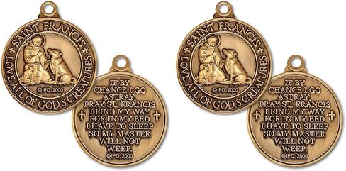 Saint Francis Love All of Gods Creatures Pet Tag in Saudi Arabia