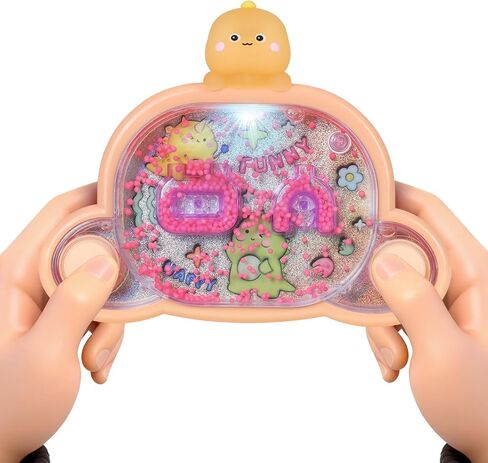 Handheld Water Game with Light - Unicorn & Dinosaur Toys - Water Ball Target Toy for Kids Ages 3+, Retro Fidget, Screen-Free Car Travel Game, Road Trip, Airplane, Portable Autism Gift in Saudi Arabia