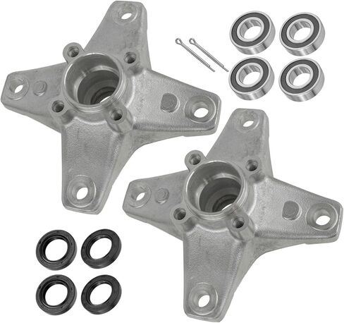 Caltric 2x Front Wheel Hub With Kit Compatible with Yamaha YFZ450 YFZ450V YFZ450R 2006-2013 / Raptor 700 700R YFM700R 2006-2013 in Saudi Arabia