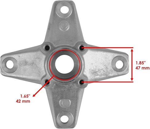 Caltric 2x Front Wheel Hub With Kit Compatible with Yamaha YFZ450 YFZ450V YFZ450R 2006-2013 / Raptor 700 700R YFM700R 2006-2013 in Saudi Arabia