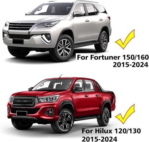 4PCS Splash Shields ，Compatible With Toyota Hilux Fortuner 2015-2024 Fender Liners Apron Guards Seal Protector 53885-KK020 53735-KK020 GUN125 in Saudi Arabia