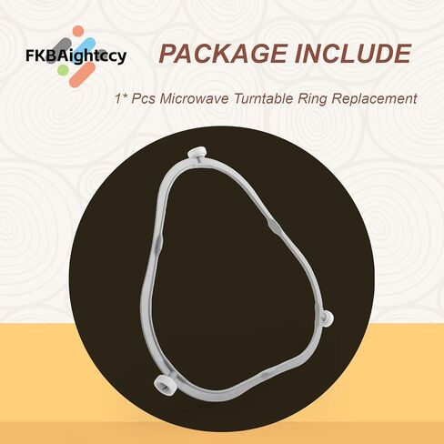2PCS W11252182 for Whirlpool Microwave Turntable Ring Replacement with Rollers 8206227 Microwave Glass Tray Support Holder for Amana Kenmore Whirlpool Microwave Inner Ring Accessories Parts in Saudi Arabia