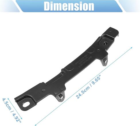 X AUTOHAUX Pair of Front Bumper Bracket Retainer Spacer Mounting Support for Toyota Highlander 2014-2019 Plastic Black in Saudi Arabia