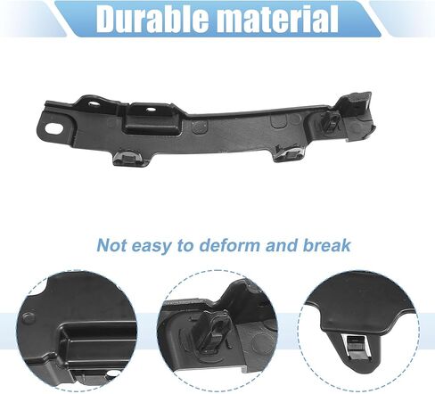 X AUTOHAUX Pair of Front Bumper Bracket Retainer Spacer Mounting Support for Toyota Highlander 2014-2019 Plastic Black in Saudi Arabia