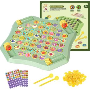لعبة ذاكرة الشطرنج، 54 قطعة من لعبة ألغاز مطابقة الفاكهة للأطفال ومرحلة ما قبل المدرسة، لعبة مونتيسوري التعليمية للذاكرة والمنطق، متعة عائلية، عيد ميلاد in Kuwait