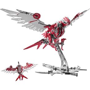 Eagle 3D Metal Model Kits for Adults and Teens,3D Metal Puzzles, Mechanical Assembly Models, Collectible Mechanical Engineering Crafts for Home Office Decoration & Gift (Red) in Saudi Arabia