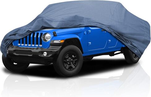 غطاء سيارة خفيف الوزن بالإضافة إلى غطاء سيارة شاحنة 2019-2025 Jeep Gladiator Pickup قابل للتنفس للخدش، حماية من الغبار رمادي in Saudi Arabia
