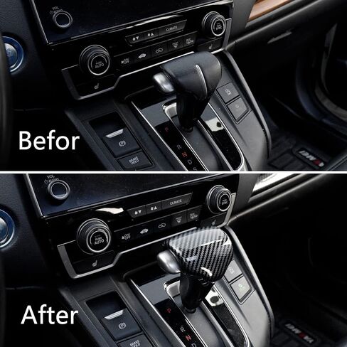 for Honda 2017-2022 CRV Accessories Gear Shift Knob Cover Trim Protector Cap (Peach Wood) in Saudi Arabia