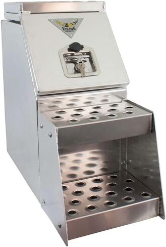 Mytee Products Aluminum Steps Replacement Part for 12" Wide Saddle Tool Box – 2 Pc Set, 12-Gauge Punched Plate Design, Bolt-On Installation, Anti-Slip Grip, Solid Welded Seams, Corrosion Resistant in Saudi Arabia