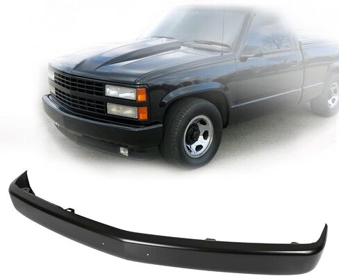 Perfit Liner New Black Steel Front Bumper Face Bar Compatible for Chevy C1500 C2500 C3500 K1500 K2500 K3500 Tahoe Blazer Suburban Cadillac 1988-2000 Pickup Truck GM1002168 15607509 in Saudi Arabia