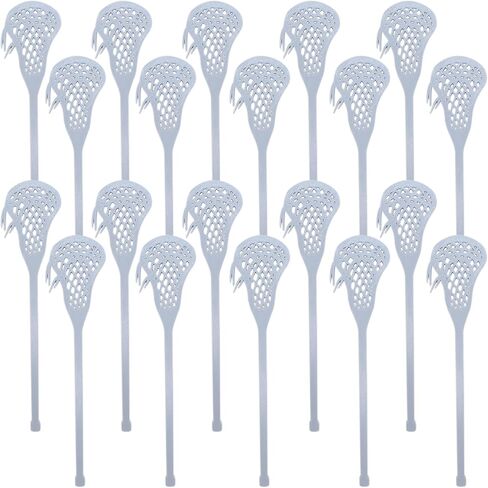 NEW 7.5 Inch Mini Lacrosse Stick – 3D Printed Plastic Decoration, Banquets, Team Events – Multipack Available (1, White) in Saudi Arabia