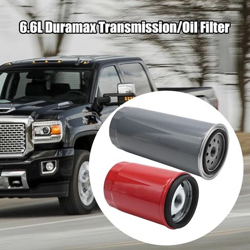 6.6L Duramax Transmission/Oil Filter, Replacement for Chevy Silverado 2001-2019 Replacement for GMC Sierra 2500 3500 HD, Replaces 114000550,128059150 in Saudi Arabia