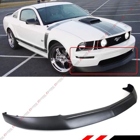Front Bumper Lip Chin Spoiler Splitter Body Kit Compatible for 2005-2009 Ford Mustang GT V8 in Saudi Arabia