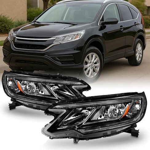 AKKON - Fit 2015-2016 Honda CRV Halogen Type w/LED DRL Models OE Style Headlight Headlamp Assembly Set in Saudi Arabia