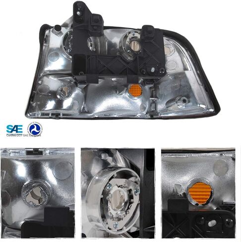 AKKON - For GMC Sonoma Jimmy Oldsmobile Bravada OE Replacement Chrome Bezel Headlights Driver/Passenger Pair in Saudi Arabia