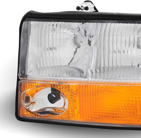 AKKON - For GMC Sonoma Jimmy Oldsmobile Bravada OE Replacement Chrome Bezel Headlights Driver/Passenger Pair in Saudi Arabia