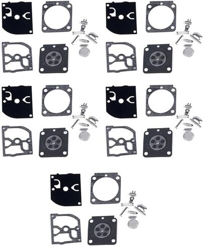 Carburetor Repair Kit Parts RB-100 Gasket Diaphragm Fit for HS45 FS55 FS38 BG45 MM55 4137 C1Q(5 Sets) in Saudi Arabia