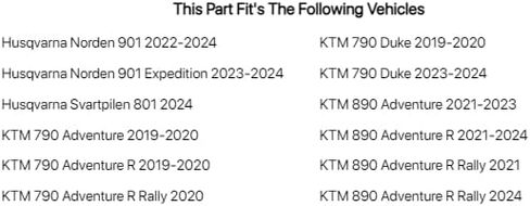 غطاء خزان الفرامل الأمامية المؤكسد من TUSK باللون البرتقالي لـ KTM 890 Adventure R 2021-2024 in Saudi Arabia