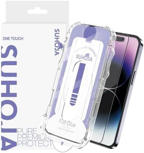 One Touch Screen Protector for Galaxy S24-9H Tempered Glass, Ultrasonic Fingerprint Support, Easy To Install, Install Frame, Anti-Scratch, Full Cover in Saudi Arabia