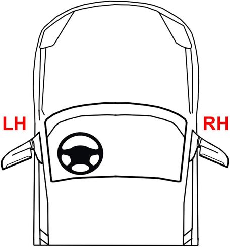 مقبض باب خارجي من Garage-Pro أمامي أو خلفي، متوافق مع Hyundai Accent 2012-2017 in Kuwait